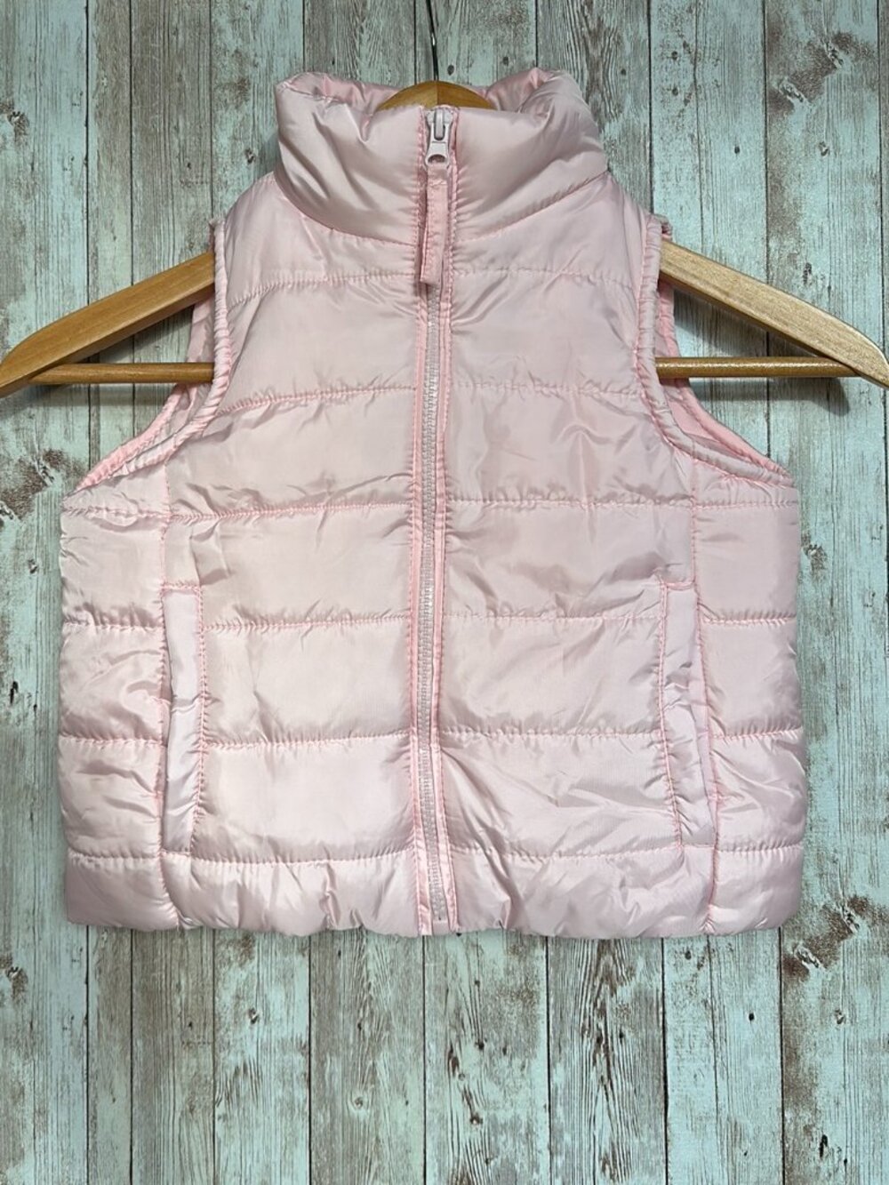 NWOT Birch & Stone Girls Vest sz 4 Jacket Pink Fleece Lined Full Zip Sherpa Cozy